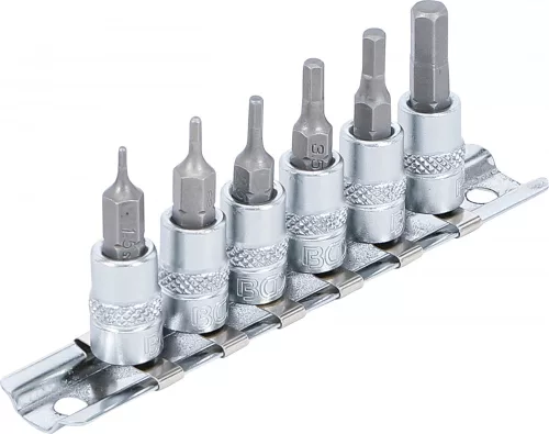 BGS technic 1/4" Imbusz bit dugókulcs készlet, 1,5 - 6 mm (BGS 5151)