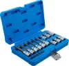 BGS technic Bitfej készlet, 1/4" / 1/2", T-profil (Torx) furattal, 18 darabos (5174)