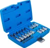 BGS technic Bitfej készlet, 1/4" / 1/2", T-profil (Torx) furattal, 18 darabos (5174)