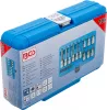 BGS technic Bitfej készlet, 1/4" / 1/2", T-profil (Torx) furattal, 18 darabos (5174)