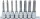 BGS technic Bitfej készlet, 1/2", Imbusz 5 - 13 mm, 8 darabos (5176)