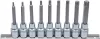 BGS technic Bitfej készlet, 1/2", T-profil (Torx), 9 darabos (5177)