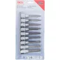   BGS technic Bitfej készlet, 1/2", T-profil (Torx) furattal, 9 darabos (5178)