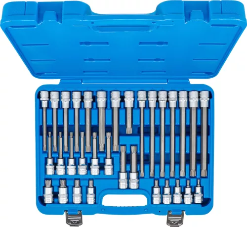 BGS technic RIBE bitfejes dugókulcs készlet, 1/2", M5–M14, 55–200 mm, 32 részes (BGS 5183)
