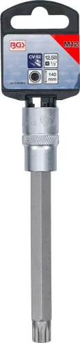 BGS technic 1/2" Spline bitfej, M12x140 mm (BGS 5184-M12)
