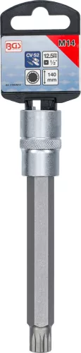 BGS technic 1/2" Spline bitfej, M14x140 mm (BGS 5184-M14)