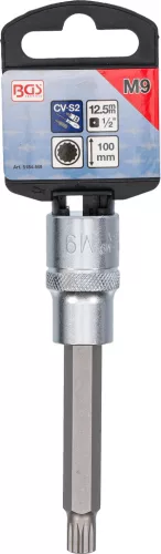 BGS technic 1/2" Spline bitfej, M9 x 100mm (BGS 5184-M9)