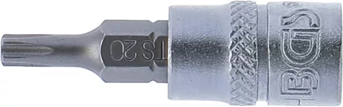BGS technic 1/4" Biztonsági Torx (fúrt) bitfej,TS20x38 mm (BGS 5184-TS20)