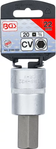 BGS technic 3/4" Imbusz bitfej, 22 x 85 mm (BGS 5189-H22)