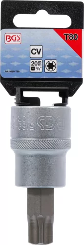 BGS technic 3/4" Torx bitfej, T80 x 80 mm (BGS 5189-T80)