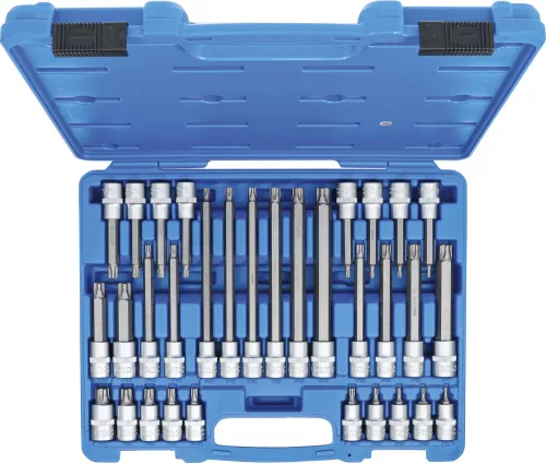 BGS technic 1/2" Bit Dugókulcs fej készlet | TP-profil (Torx Plus) furattal TP20 - TP70 | 32 darabos (BGS 5191)