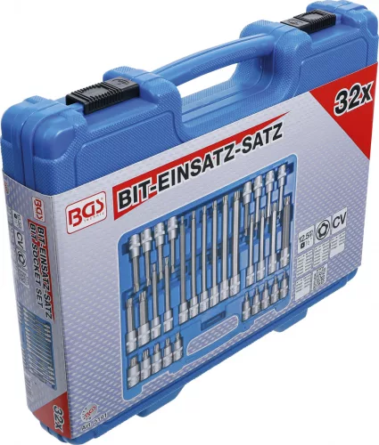 BGS technic 1/2" Bit Dugókulcs fej készlet | TP-profil (Torx Plus) furattal TP20 - TP70 | 32 darabos (BGS 5191)