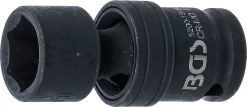 BGS technic 1/2" univerzális csuklós dugókulcs légkulcshoz, 19mm (BGS 5200-19)