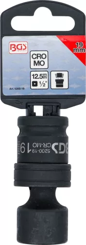 BGS technic 1/2" univerzális csuklós dugókulcs légkulcshoz, 19mm (BGS 5200-19)