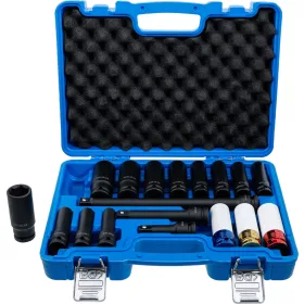  BGS technic Levegős dugókulcs készlet, 1/2", 10 - 24 mm, 18 darabos (5202)