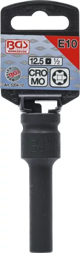 BGS technic 1/2" Torx hosszított dugókulcs légkulcshoz, E10 (BGS 5204-10)