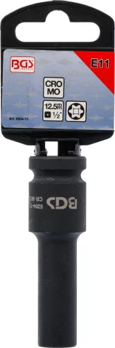 BGS technic 1/2" Torx hosszított dugókulcs légkulcshoz, E11 (BGS 5204-11)