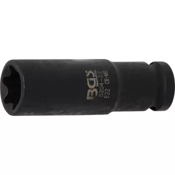   BGS technic 1/2" Torx hosszított dugókulcs légkulcshoz, E22 (BGS 5204-22)