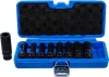 BGS technic Gépi E-Torx dugókulcs készlet, hosszított, 1/2" meghajtás, E10–E24, CrMo acél, 9 részes (BGS 5204)