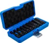 BGS technic Gépi E-Torx dugókulcs készlet, hosszított, 1/2" meghajtás, E10–E24, CrMo acél, 9 részes (BGS 5204)