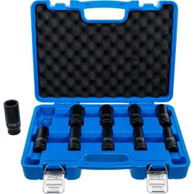   BGS technic Pneumatikus gépi dugókulcskészlet, hosszított, 1/2", 10–24 mm, CrMo, 10 részes (BGS 5206)