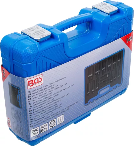 BGS technic 14 darabos "Gearlock" levegős dugókulcs készlet 10-32 mm (BGS 5209)