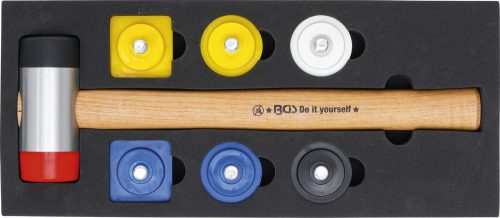 BGS DIY Kalapács cserélhető fejjel készletben | Ø 43 mm | 9 darabos (BGS 52101)