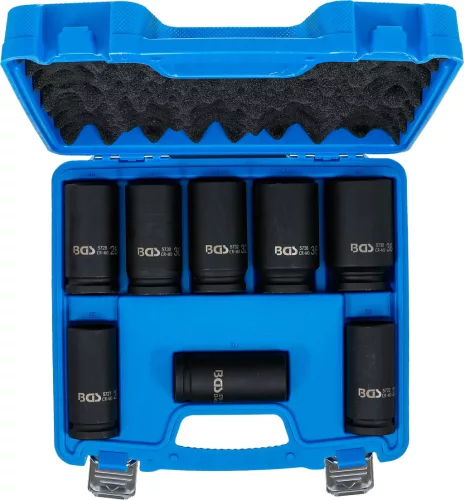 BGS technic 8 részes 3/4" levegős hosszított dugókulcs készlet, 22-38 mm (BGS 5241)