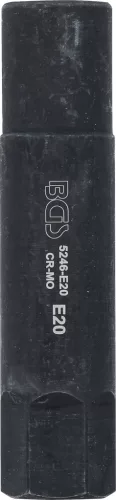 BGS technic E-Torx dugókulcs, E20, 100mm hosszú, 22mm-es hatszög befogás (BGS 5246-E20)
