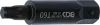 BGS technic Torx bit (nem fúrt), T60, 100mm hosszú, 22mm-es hatszög befogás (BGS 5246-T60)