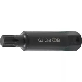   BGS technic Torx bit (nem fúrt), T70, 100mm hosszú, 22mm-es hatszög befogás (BGS 5246-T70)