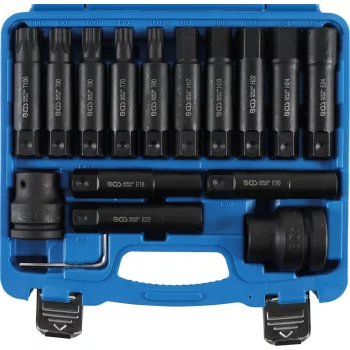   BGS technic 16 részes bitkészlet, légkulcsokhoz, 3/4" + 1", XXL-méretű (BGS 5246)