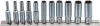 BGS technic Dugókulcs készlet 1/4" 11 részes hosszított 12 pontos (BGS 5251)