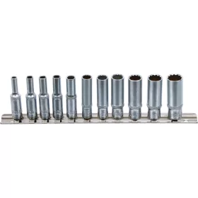   BGS technic Dugókulcs készlet 1/4" 11 részes hosszított 12 pontos (BGS 5251)