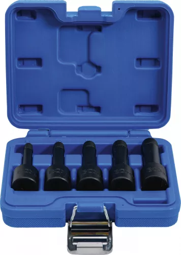 BGS technic 5 részes elnyalt csavar kitekerő készlet , 8-16mm, 1/2" (BGS 5261)
