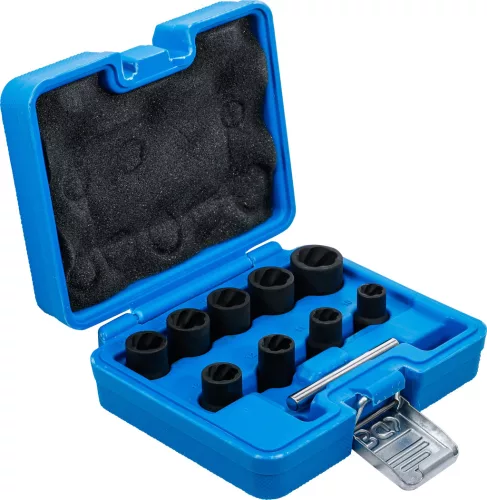 BGS technic 10 részes speciális csavarkiszedő készlet , 10-19mm, 3/8" (BGS 5265)