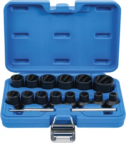 BGS technic 16 részes speciális csavarkiszedő készlet , 8-27mm, 1/2" (BGS 5269)