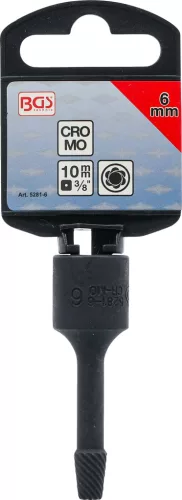 BGS technic 3/8" Speciális csavarkiszedő dugófej, 6 mm (BGS 5281-6)