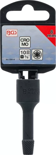 BGS technic 3/8" Speciális csavarkiszedő dugófej, 8 mm (BGS 5281-8)