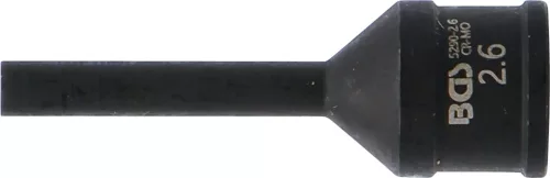 BGS technic 1/4" Izzítógyertya elektróda kiszedő dugófej, 2.6mm, a BGS 5290 izzító gyertya elektróda elávolító készletből (BGS 5290-2.6)