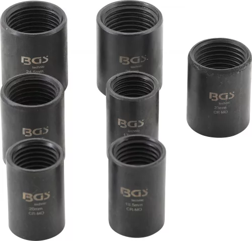 BGS technic 7 részes sérült csavar és anya eltávolító készlet | 1/2" | 17 - 26 mm (BGS 5291)