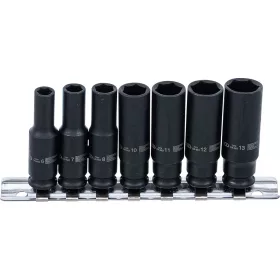   BGS technic Levegős dugókulcskészlet hatszögletű, mély | 6,3 mm (1/4") | 6 - 13 mm | 7 darabos (5299)