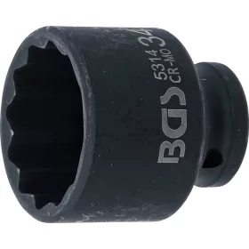   BGS technic Levegős dugókulcs tizenkétszögletű | 12,5 mm (1/2") | 34 mm (5314)