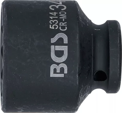 BGS technic Levegős dugókulcs tizenkétszögletű | 12,5 mm (1/2") | 34 mm (5314)
