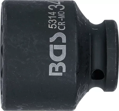 BGS technic Levegős dugókulcs tizenkétszögletű | 12,5 mm (1/2") | 34 mm (5314)
