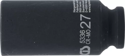 BGS technic 1/2" Levegős dugókulcs, 12-szögű, 27 mm (BGS 5336)