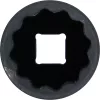 BGS technic Féltengely dugókulcs, 12 szögű, hosszított, gépi, 1/2", 30 mm, CrMo (BGS 5337)