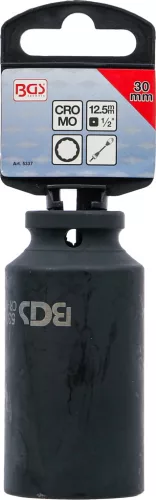 BGS technic Féltengely dugókulcs, 12 szögű, hosszított, gépi, 1/2", 30 mm, CrMo (BGS 5337)