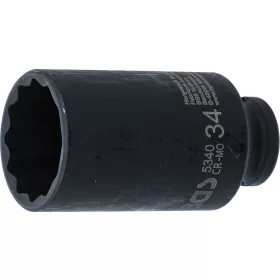   BGS technic 1/2" Levegős dugókulcs, 12-szögű, 34 mm (BGS 5340)