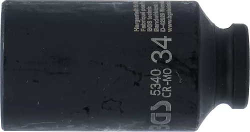 BGS technic 1/2" Levegős dugókulcs, 12-szögű, 34 mm (BGS 5340)